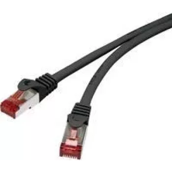 Renkforce RF-4979742 Cat6 S/FTP patch kabel, RJ45, 3m, črn