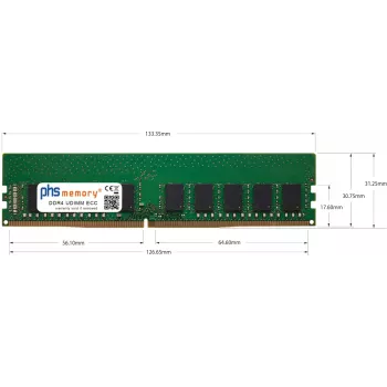 PHS-memory 16GB DDR4 ECC UDIMM 3200MHz PC4-25600E za Synology RackStation RS2423RP+II SP609411