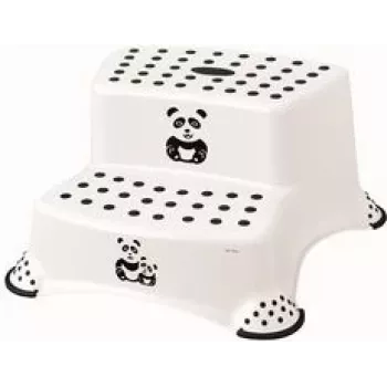 keeeper kids Igor Panda dvostopenjski stolček, bel s potiskom panda, nosilnost 120 kg, nedrseče noge 1003110024100
