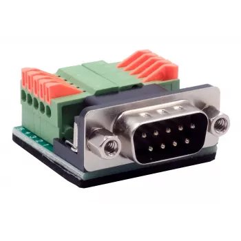 EXSYS EX-49000 serijski adapter kabel D-SUB 9-pinski vtič na 10-pinsko vijačno sponko, 30 cm