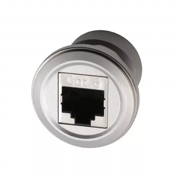 EXSYS EX-49196 kovinski vgradni adapter RJ45, vtičnica na vtičnico