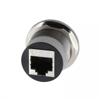 EXSYS EX-49196 kovinski vgradni adapter RJ45, vtičnica na vtičnico