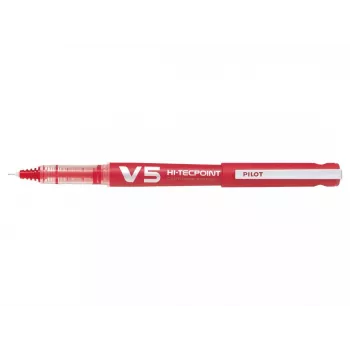 PILOT V5 Hi-Tecpoint Begreen kemični svinčnik, rdeče črnilo, črta 0,3 mm, za ponovno polnjenje, rdeče ohišje 442797
