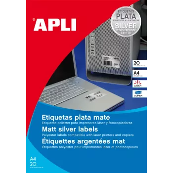 AGIPA vremensko odporne etikete iz poliestrske folije 105 x 148 mm bele (1 list) 1227