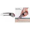 NT Cutter L-550GP 18mm lomljiv nož z aluminijastim ohišjem, kovinskim vodilom rezila, vijačnim zaklepom, antracit h1310511
