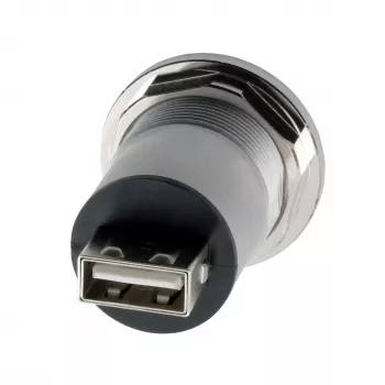 EXSYS EX-49193 kovinski panelni USB 2.0 adapter, USB-B vtičnica na USB-A vtičnica