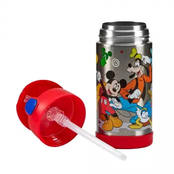 THERMOS FUNTAINER izolacijska steklenička s slamico, Disney Mickey, 0,35 L, nerjavno jeklo, PP pokrov 4113.411.035