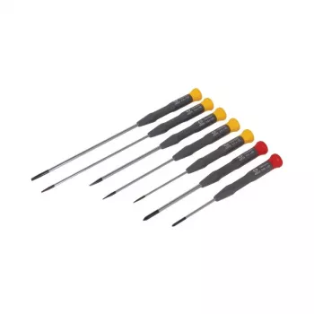 C.K Tools T4883x 7-delni set elektronskih izvijačev (ploščati 2,5x75, 3,0x100, 3,0x150, PH0x60, PH1x80, PZ0x60, PZ1x80)