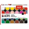 Marabu set akrilnih barv BASIC, 24 x 18 ml, visoka pigmentacija, zelo visoka svetlobna obstojnost 1210000000215