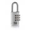 Yale YE3CB/38/131/1/S 38mm srebrna kombinirana obešanka