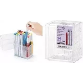 COPIC akrilno stojalo za 24 markerjev Classic, prozorno, prazno (20075D24)
