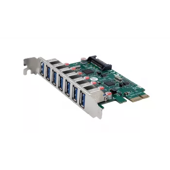 EXSYS USB 3.2 Gen 1 PCIe kartica s 7 priključki (čipovje VIA) EX-11088-2
