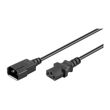 MicroConnect PE1413BL18 napajalni kabel C14 na C13 1,8 m črn