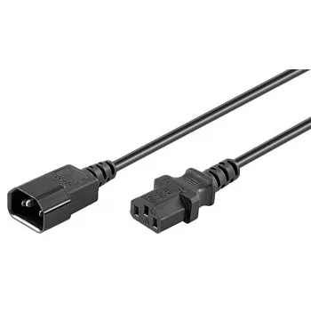 MicroConnect PE1413BL18 napajalni kabel C14 na C13 1,8 m črn