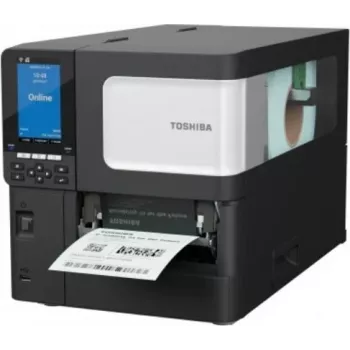 Toshiba BX410T-GS02-QM-S industrijski tiskalnik črtnih kod, 203 dpi, termični prenos/direktni termični tisk, USB in LAN, barvni LCD, Near Edge, A-BRID OS 18221169006