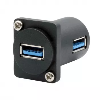 EXSYS EX-49154 D-tip adapter USB-A vtičnica na vtičnico 90°, USB 3.2 Gen 1