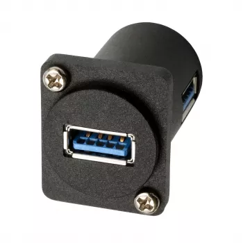 EXSYS EX-49154 D-tip adapter USB-A vtičnica na vtičnico 90°, USB 3.2 Gen 1
