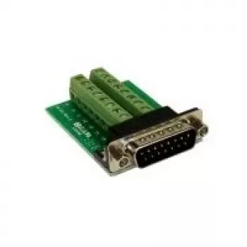 EXSYS EX-49010 adapter 15-Pin D-SUB vtičnica na 16-Pin vijačni priključni blok, zelen/srebrn
