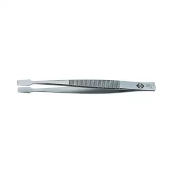 C.K Tools T2364 industrijske pincete 120 mm, nerjavno jeklo, fina konica, ravne, antimagnetne, odporne na kisline