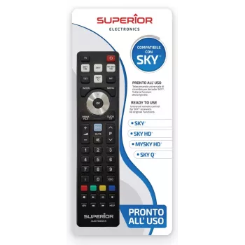 SUPERIOR ELECTRONICS nadomestni daljinski upravljalnik SUPTRB027 za Sky - črn