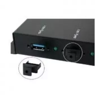 EXSYS EX-1111 zaščitni pokrovčki za USB Type-A priključke (10 kosov, črni)