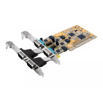 EXSYS EX-42034IS 4-portna RS-232/422/485 PCI serijska kartica z zaščito pred prenapetostjo in optično izolacijo