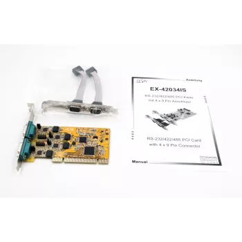 EXSYS EX-42034IS 4-portna RS-232/422/485 PCI serijska kartica z zaščito pred prenapetostjo in optično izolacijo