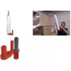 RAADHUIS ročni odvijalnik za raztegljivo folijo, rdeče/siva plastika, 2-delni, za zvitke do širine 500 mm, jedro 38-76 mm (RD-351196)