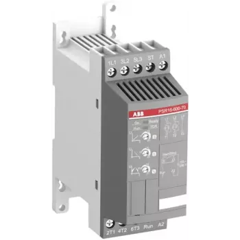 ABB PSR16-600-70 mehki zagon, 16 A, 208-600 V AC, krmiljenje 100-240 V AC, 3-fazni, 7,5 kW pri 400 V 1SFA896107R7000