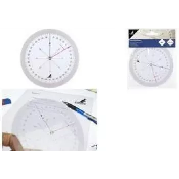 KANGARO K-4120100 kotomer, 126 mm, prozoren, 360° razdelitev, 2 vrtljiva koluta