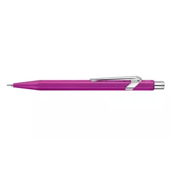 Tehnični svinčnik CARAN D'ACHE 844 Colormat-X 0,7 mm, vijolično satinirano aluminijasto šestrobno ohišje 844.605