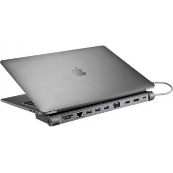 XTREMEMAC XWH-CDH-13 12-portna USB-C priklopna postaja Space Gray