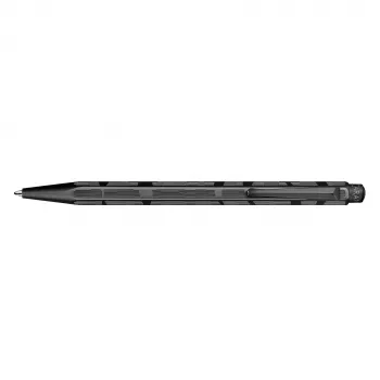 Caran d'Ache Ecridor Black Lines kemični svinčnik, medium, črno črnilo, s paladijem prevlečeno šestrobno ohišje 890.010