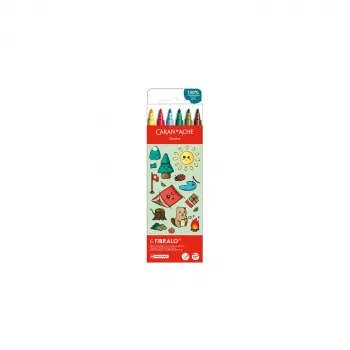 Caran d'Ache Fibralo Kawaii Swiss flomastri, set 6, črnilo na vodni osnovi 185.804