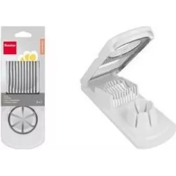 Metaltex univerzalni rezalnik za jajca, ABS plastika, srebrno-bel, 1 kos (204510014)
