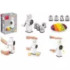 Metaltex Flash kuhinjski rezalnik s 4 nastavki, bel / nerjavno jeklo 251626084