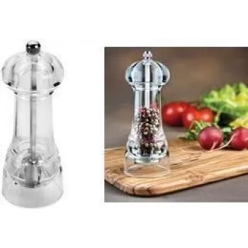 METALTEX Spice Line mlinček za začimbe 140 mm, prosojen akril s kromiranim kovinskim delom 252814010