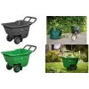 Bradas HANDY-GO vrtni samokolnica 90 L zelena, nosilnost 150 kg, plastična kad, jeklen okvir, zračno kolo TQ-WB090GR