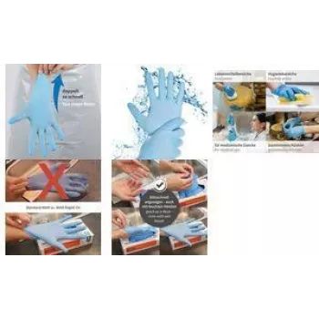HYGOSTAR Rapid-On nitrilne rokavice, XL, modre, brez pudra, 1 par 270306
