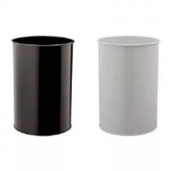 DURABLE kovinska koš za smeti 30L okrogla črna 330301