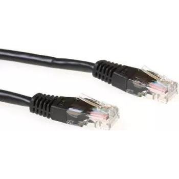 ACT IB9901 Cat6 U/UTP omrežni kabel, 1m, črn