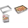 Metaltex pravokoten nastavljiv okvir za torte iz nerjavnega jekla, srebrn, 1 kos 257717000