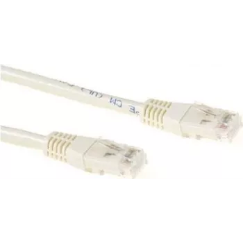 ACT Cat6a U/UTP patch kabel, 0,25m, slonokoščen, RJ45, 10Gbps, 500MHz IB3352