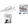 Metaltex My-Mug podporni držalo za skodelice, srebrna kovinska, 6 skodelic, odporno na rjo prevlečena kovina, brez vrtanja 364928039