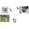 Metaltex Click sušilnik za perilo za radiator in balkon, srebrno-črn, 3 m dolžina sušenja, zložljiv, jeklo z epoksidnim premazom, 5 palic 405810039