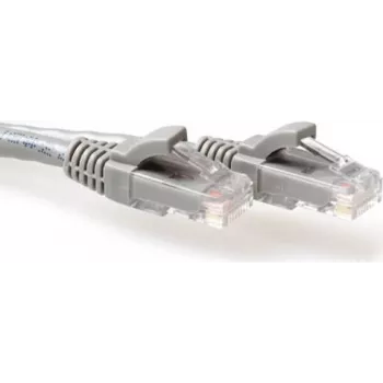 ACT IB3052 CAT6A U/UTP patch kabel brez zaskočke, 0,25 m, siv