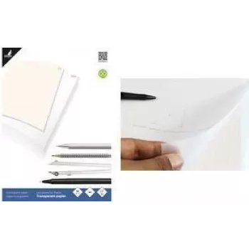 KANGARO K-770301 blok prozornega papirja DIN A3, 24 listov 80 g/m² + 1 list milimetrskega papirja