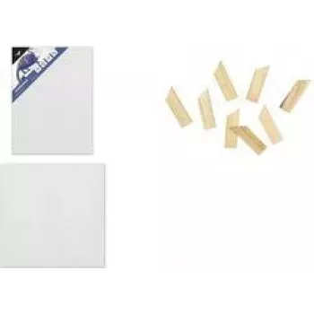 kangaro platno na slepem okvirju 180 x 240 mm, 100 % bombaž 380 g/m², 3x gesso grundirano, belo, 10 kosov (K-810011)