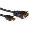 ACT AK3739 pretvorbeni kabel HDMI A vtič na DVI-D vtič Single-Link 1 m črn