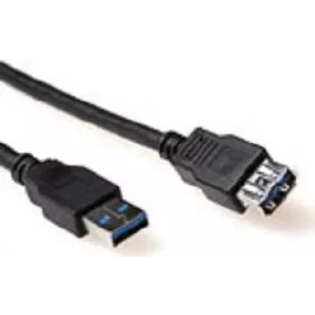 ACT SB3040 podaljševalni kabel USB 2.0 0,5m konektor USB-A na vtičnico USB-A črn